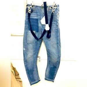 G Star‎ jeans with suspenders